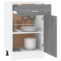Thumbnail for Unterschrank mit Schublade Grau Sonoma 50x46x81,5 cm