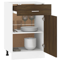 Thumbnail for Unterschrank mit Schublade Braun Eiche-Optik 50x46x81,5 cm
