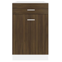 Thumbnail for Unterschrank mit Schublade Braun Eiche-Optik 50x46x81,5 cm