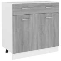 Thumbnail for Unterschrank mit Schublade Grau Sonoma 80x46x81,5 cm