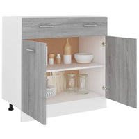 Thumbnail for Unterschrank mit Schublade Grau Sonoma 80x46x81,5 cm