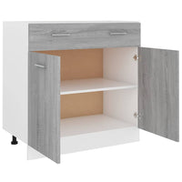 Thumbnail for Unterschrank mit Schublade Grau Sonoma 80x46x81,5 cm