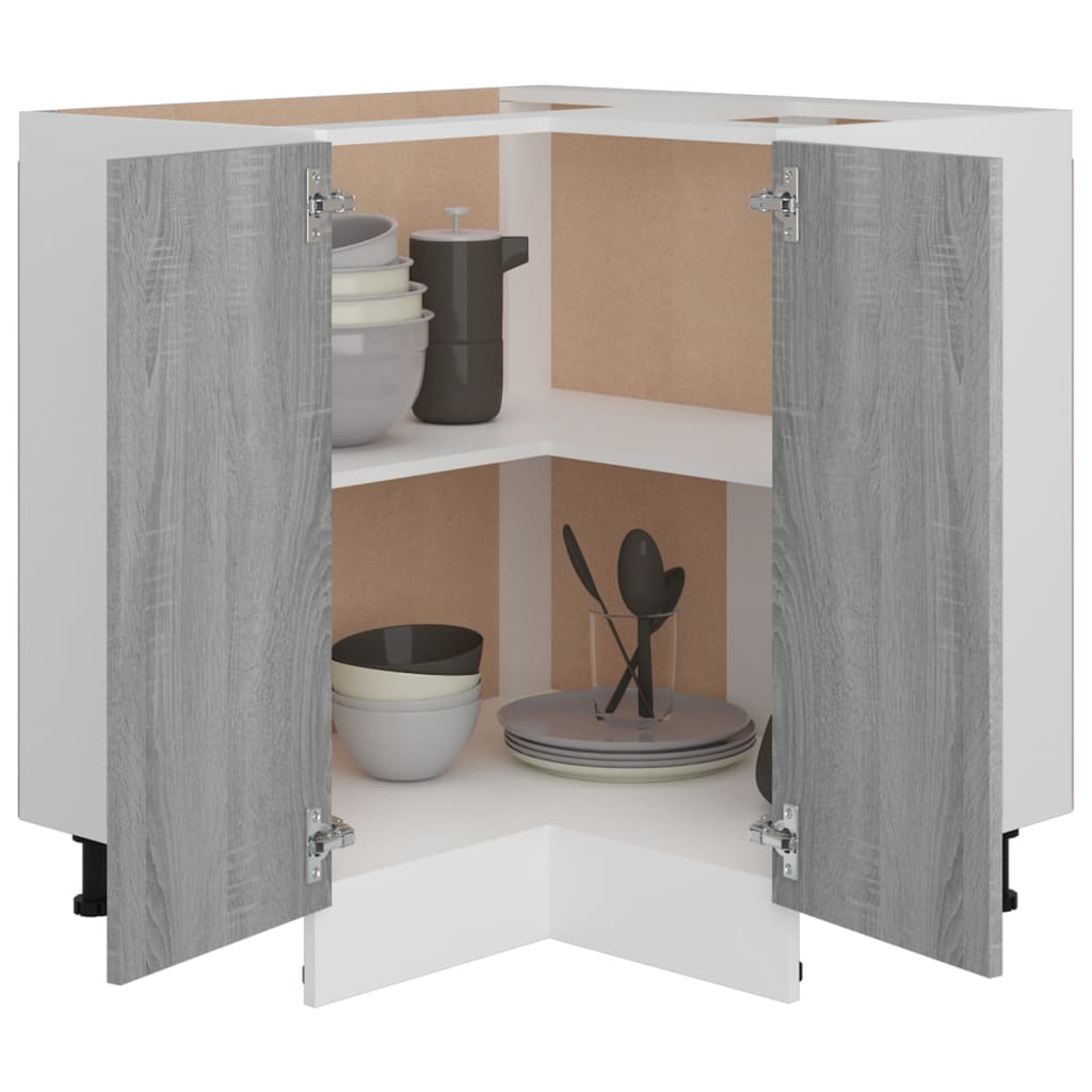Küchenschrank Grau Sonoma 75,5x75,5x80,5 cm Holzwerkstoff