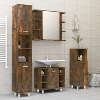 Thumbnail for Badezimmerschrank Räuchereiche 30x30x95 cm Holzwerkstoff