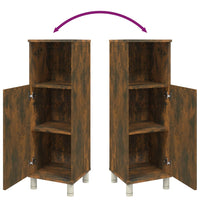 Thumbnail for Badezimmerschrank Räuchereiche 30x30x95 cm Holzwerkstoff