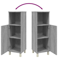 Thumbnail for Badezimmerschrank Grau Sonoma 30x30x95 cm Holzwerkstoff