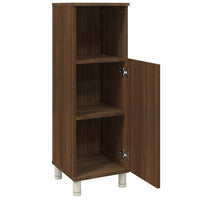Thumbnail for Badezimmerschrank Braun Eiche 30x30x95 cm Holzwerkstoff