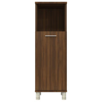 Thumbnail for Badezimmerschrank Braun Eiche 30x30x95 cm Holzwerkstoff