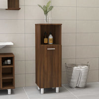 Thumbnail for Badezimmerschrank Braun Eiche 30x30x95 cm Holzwerkstoff
