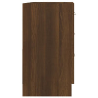 Thumbnail for Waschbeckenschrank Braun Eichen-Optik 63x30x54 cm Holzwerkstoff