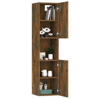 Thumbnail for Badezimmerschrank Räuchereiche 30x30x130 cm Holzwerkstoff