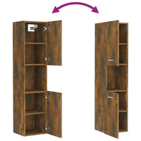 Thumbnail for Badezimmerschrank Räuchereiche 30x30x130 cm Holzwerkstoff