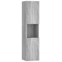 Thumbnail for Badezimmerschrank Grau Sonoma 30x30x130 cm Holzwerkstoff