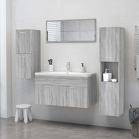 Thumbnail for Badezimmerschrank Grau Sonoma 30x30x130 cm Holzwerkstoff