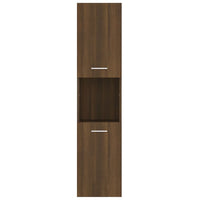 Thumbnail for Badezimmerschrank Braun Eiche 30x30x130 cm Holzwerkstoff