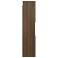 Thumbnail for Badezimmerschrank Braun Eiche 30x30x130 cm Holzwerkstoff