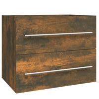 Thumbnail for Waschbeckenschrank Räuchereiche 60x38,5x48 cm Holzwerkstoff