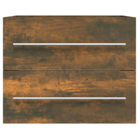 Thumbnail for Waschbeckenschrank Räuchereiche 60x38,5x48 cm Holzwerkstoff