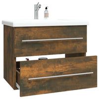 Thumbnail for Waschbeckenschrank Räuchereiche 60x38,5x48 cm Holzwerkstoff