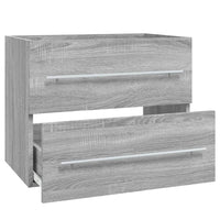 Thumbnail for Waschbeckenschrank Grau Sonoma 60x38,5x48 cm Holzwerkstoff