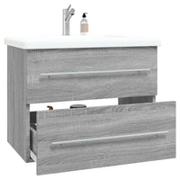 Thumbnail for Waschbeckenschrank Grau Sonoma 60x38,5x48 cm Holzwerkstoff