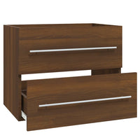 Thumbnail for Waschbeckenschrank Braun Eichen-Optik 60x38,5x48 cm