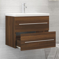 Thumbnail for Waschbeckenschrank Braun Eichen-Optik 60x38,5x48 cm