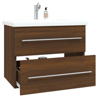 Thumbnail for Waschbeckenschrank Braun Eichen-Optik 60x38,5x48 cm
