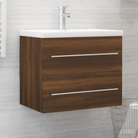 Thumbnail for Waschbeckenschrank Braun Eichen-Optik 60x38,5x48 cm