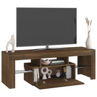 Thumbnail for TV-Schrank mit LED-Leuchten Braun Eichen-Optik 120x35x40 cm