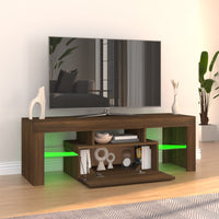 Thumbnail for TV-Schrank mit LED-Leuchten Braun Eichen-Optik 120x35x40 cm