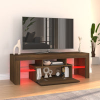Thumbnail for TV-Schrank mit LED-Leuchten Braun Eichen-Optik 120x35x40 cm