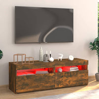 Thumbnail for TV-Schrank mit LED-Leuchten Räuchereiche 120x35x40 cm
