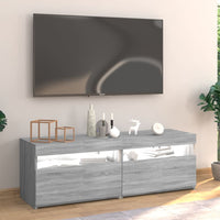 Thumbnail for TV-Schrank mit LED-Leuchten Grau Sonoma 120x35x40 cm