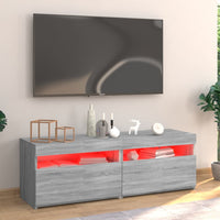 Thumbnail for TV-Schrank mit LED-Leuchten Grau Sonoma 120x35x40 cm
