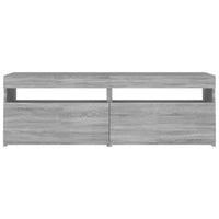 Thumbnail for TV-Schrank mit LED-Leuchten Grau Sonoma 120x35x40 cm