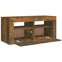 Thumbnail for TV-Schrank mit LED-Leuchten Räuchereiche 90x35x40 cm