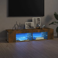 Thumbnail for TV-Schrank mit LED-Leuchten Räuchereiche 135x39x30 cm