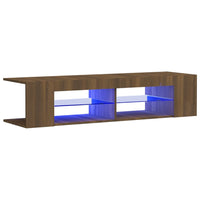 Thumbnail for TV-Schrank mit LED-Leuchten Braun Eiche 135x39x30 cm