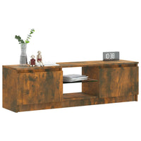 Thumbnail for TV-Schrank mit LED-Leuchten Räuchereiche 120x30x35,5 cm