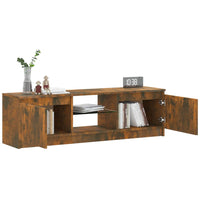 Thumbnail for TV-Schrank mit LED-Leuchten Räuchereiche 120x30x35,5 cm