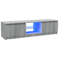 Thumbnail for TV-Schrank mit LED-Leuchten Grau Sonoma 120x30x35,5 cm