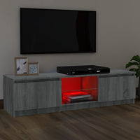 Thumbnail for TV-Schrank mit LED-Leuchten Grau Sonoma 120x30x35,5 cm