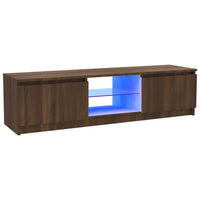 Thumbnail for TV-Schrank mit LED-Leuchten Braun Eichen-Optik 120x30x35,5 cm