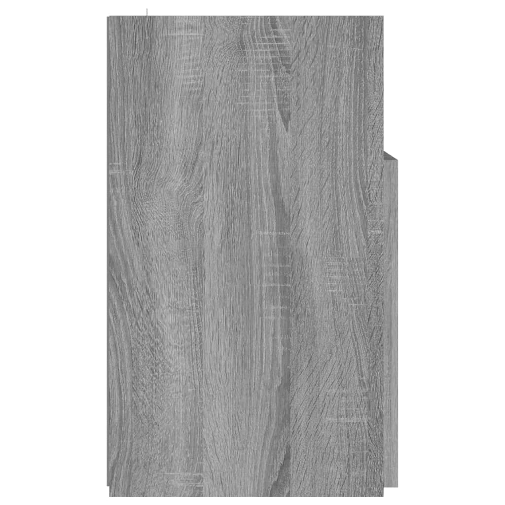 TV-Schrank mit LED-Leuchten Grau Sonoma 120x30x50 cm