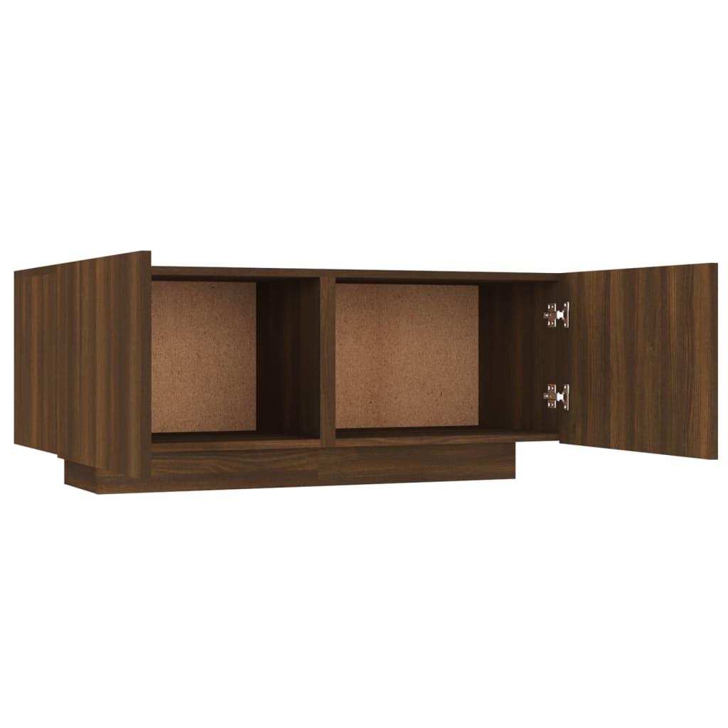 TV-Schrank Braun Eiche 100x35x40 cm Holzwerkstoff