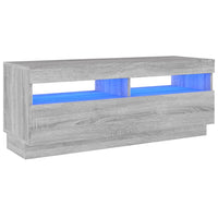 Thumbnail for TV-Schrank mit LED-Leuchten Grau Sonoma 100x35x40 cm