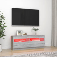 Thumbnail for TV-Schrank mit LED-Leuchten Grau Sonoma 100x35x40 cm
