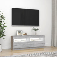 Thumbnail for TV-Schrank mit LED-Leuchten Grau Sonoma 100x35x40 cm