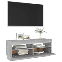 Thumbnail for TV-Schrank mit LED-Leuchten Grau Sonoma 100x35x40 cm